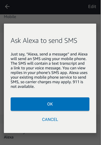 Sende eine Nachricht mit Alexa