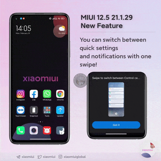 Xiaomi löst eines der wichtigsten Probleme von MIUI 12 und seinem Bedienfeld