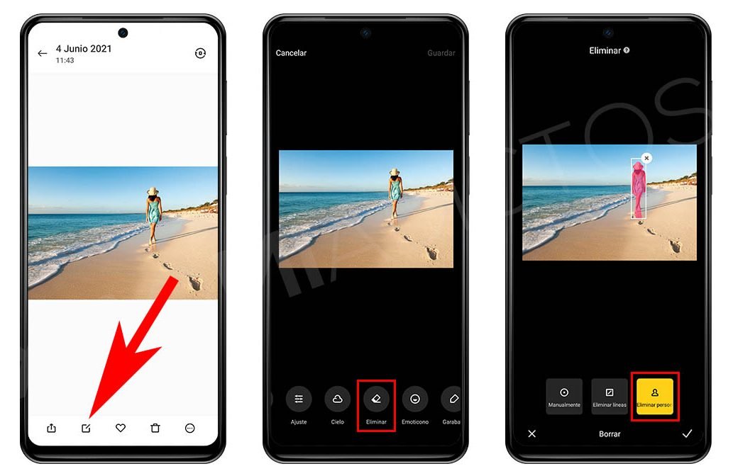 Así de simple es eliminar personas de tus fotos con la nueva herramienta de MIUI. Noticias Xiaomi Adictos