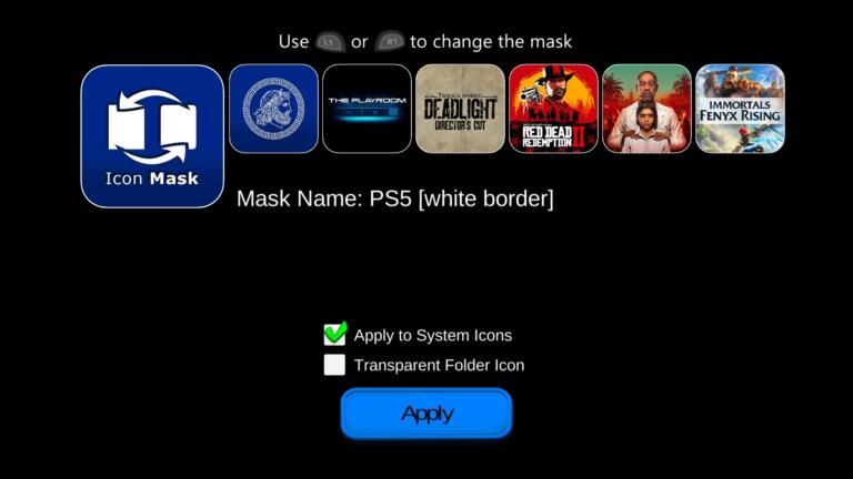 PS4-Release: Icon Mask 1.00 Beta – ändern Sie ganz einfach das Look