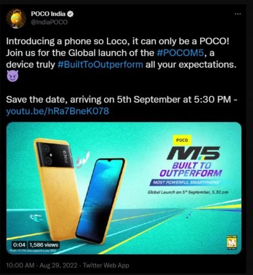 El POCO M5 ya tiene fecha oficial de presentación y esto es todo lo que sabemos. Noticias Xiaomi Adictos