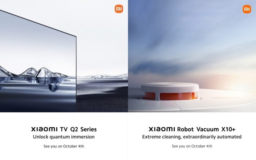 Xiaomi TV Q2 und Xiaomi Robot Vacuum X10+