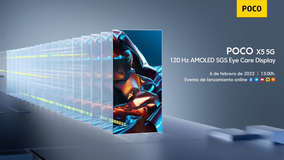 Detalles de la pantalla AMOLED de Samsung a 120 Hz del POCO X5 5G